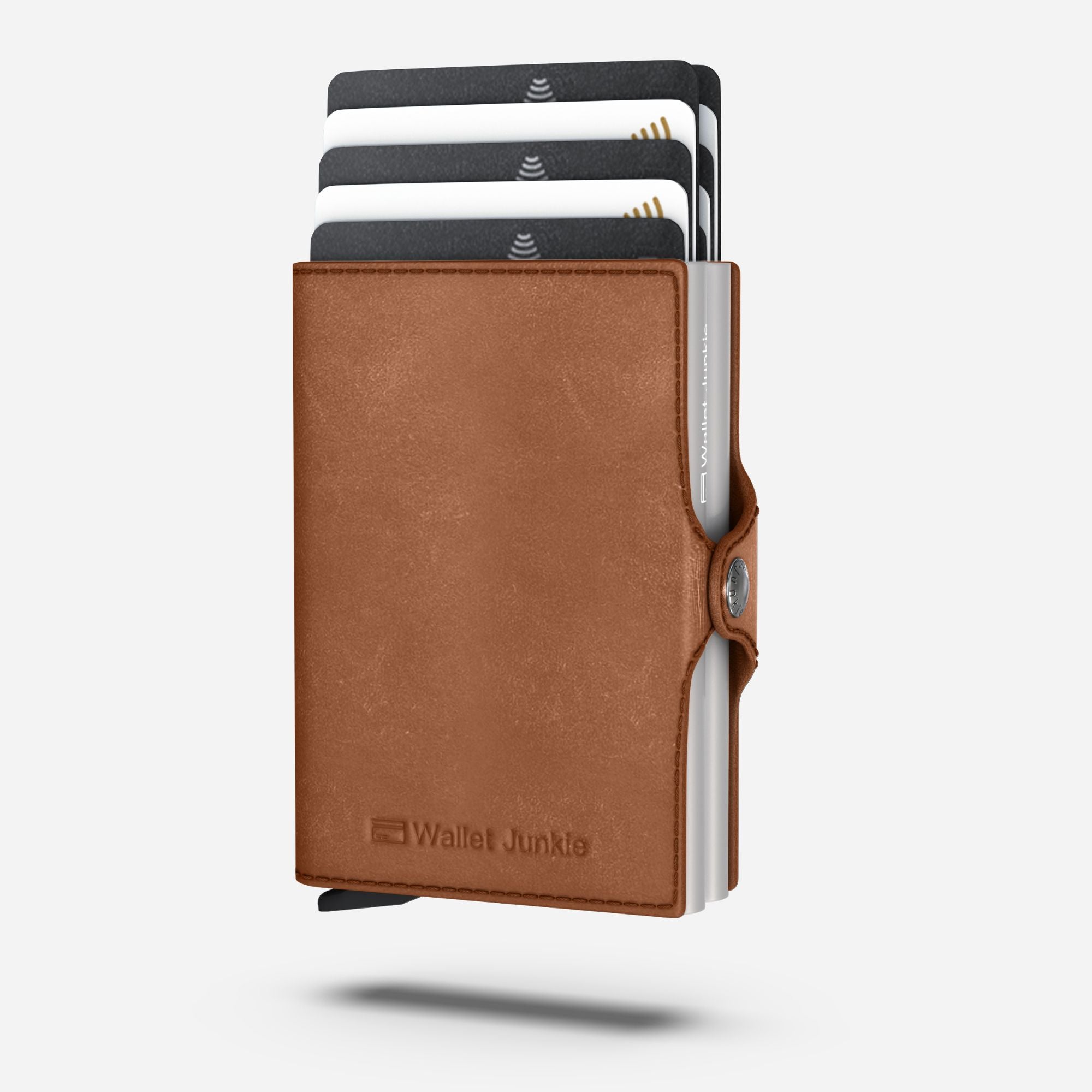 Double Pop Up Wallet Genuine Leather