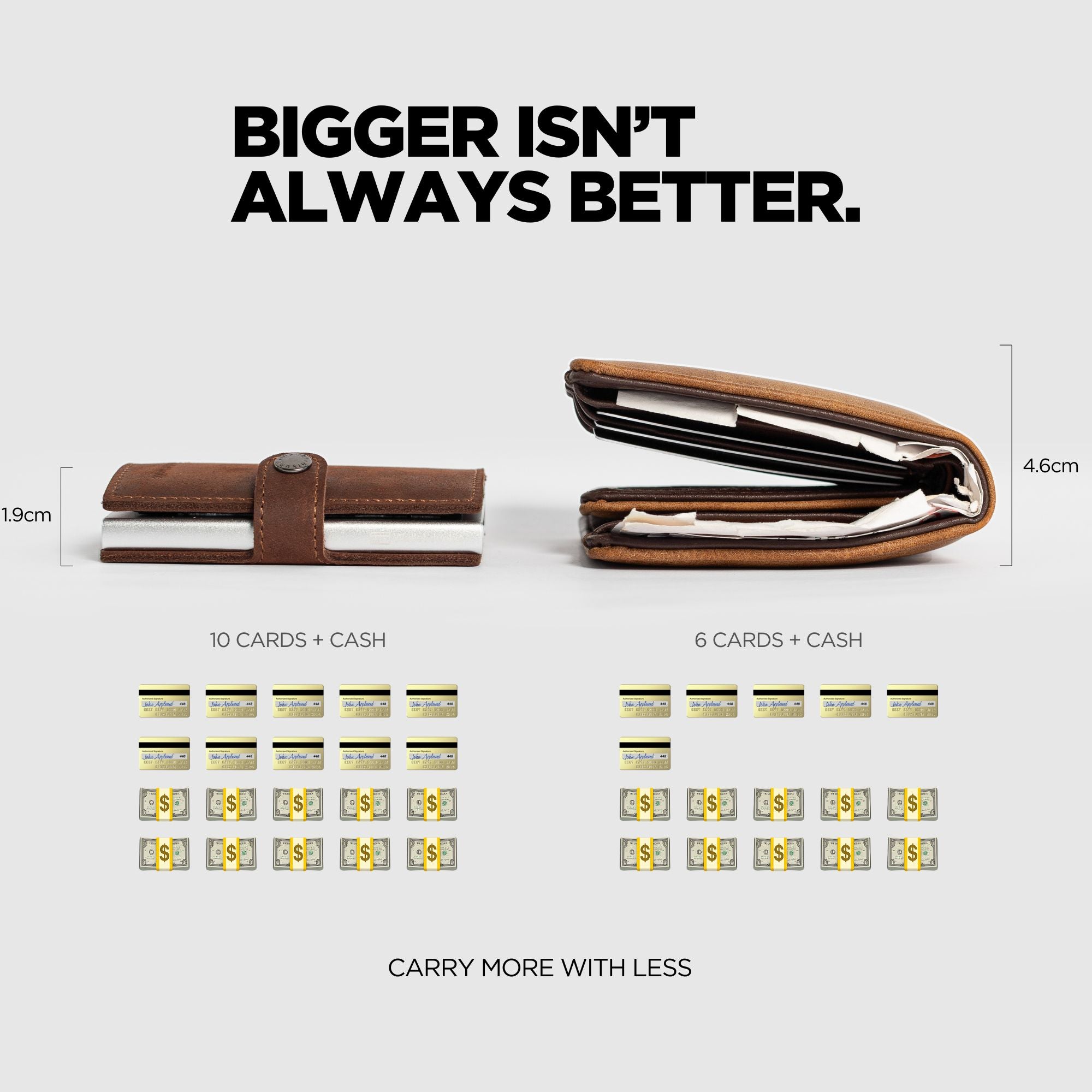 Pop Up Wallet Genuine Leather