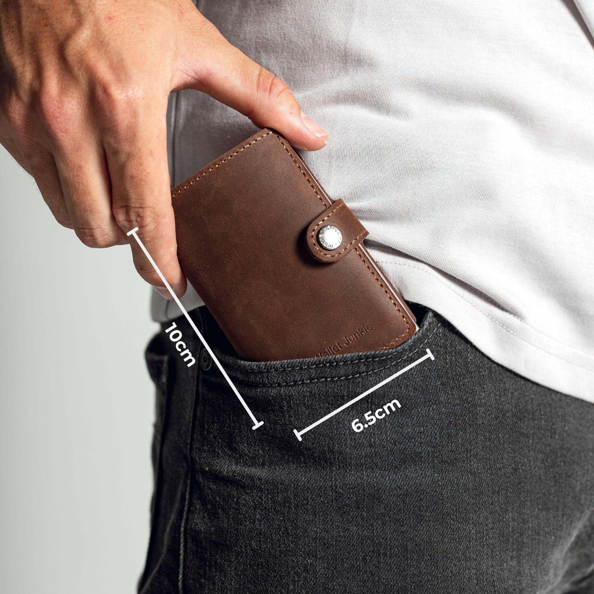 Pop Up Wallet Genuine Leather