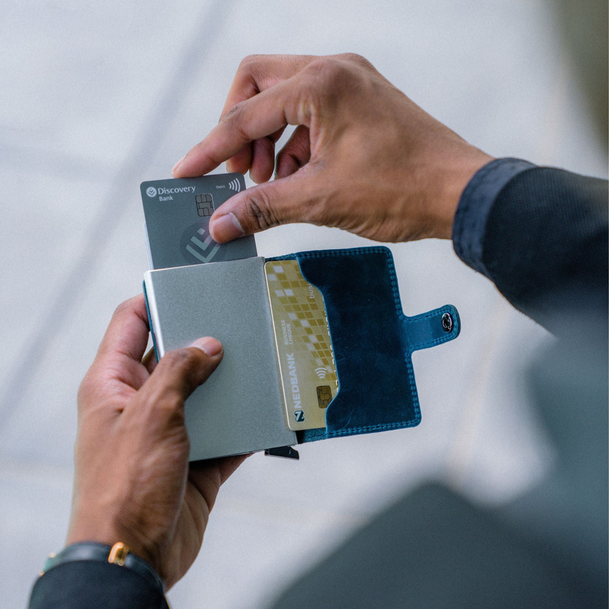 Pop Up Wallet Genuine Leather