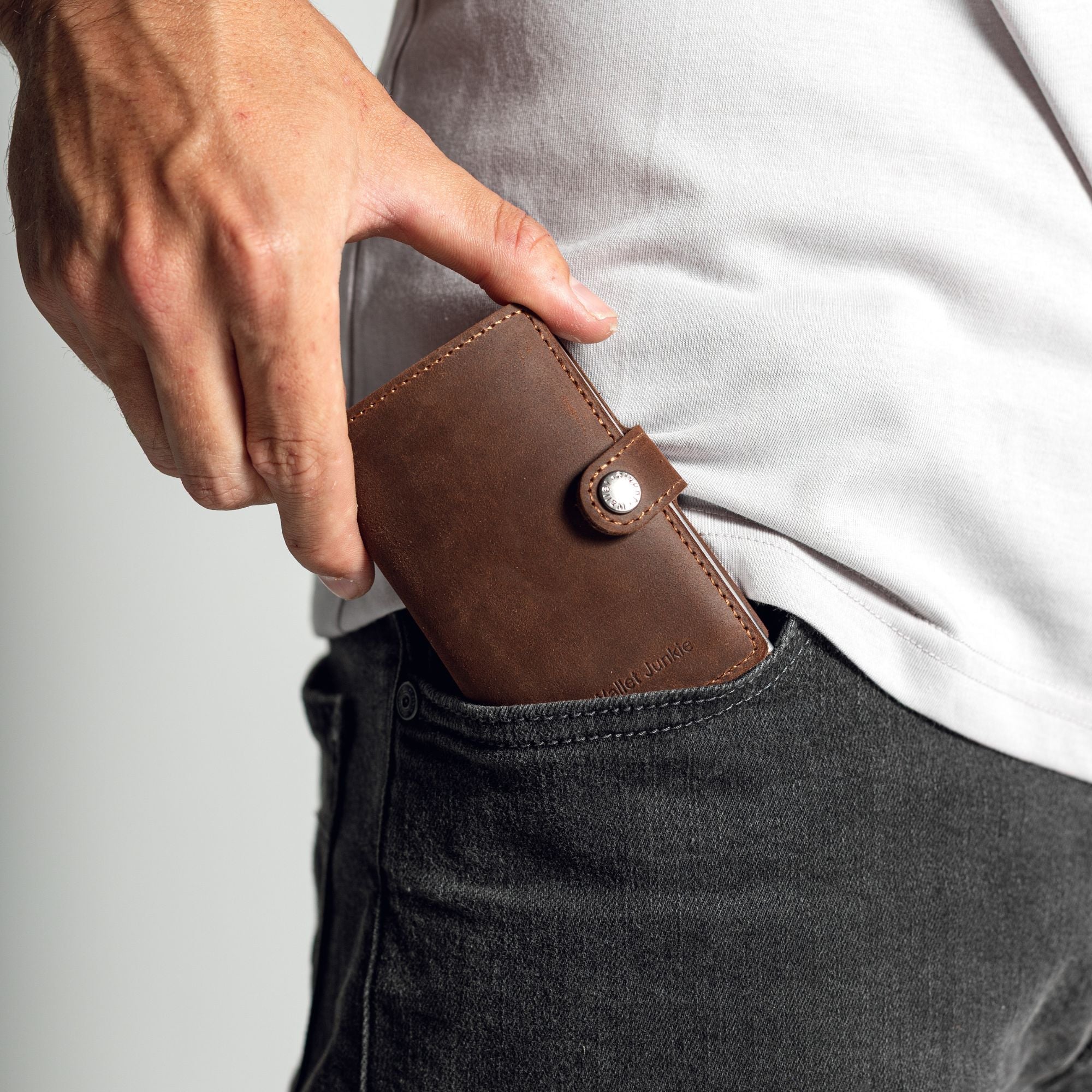 Pop Up Wallet Genuine Leather